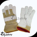 SRSAFETY guantes de trabajo de cuero de palma remendados de 10,5 &quot;